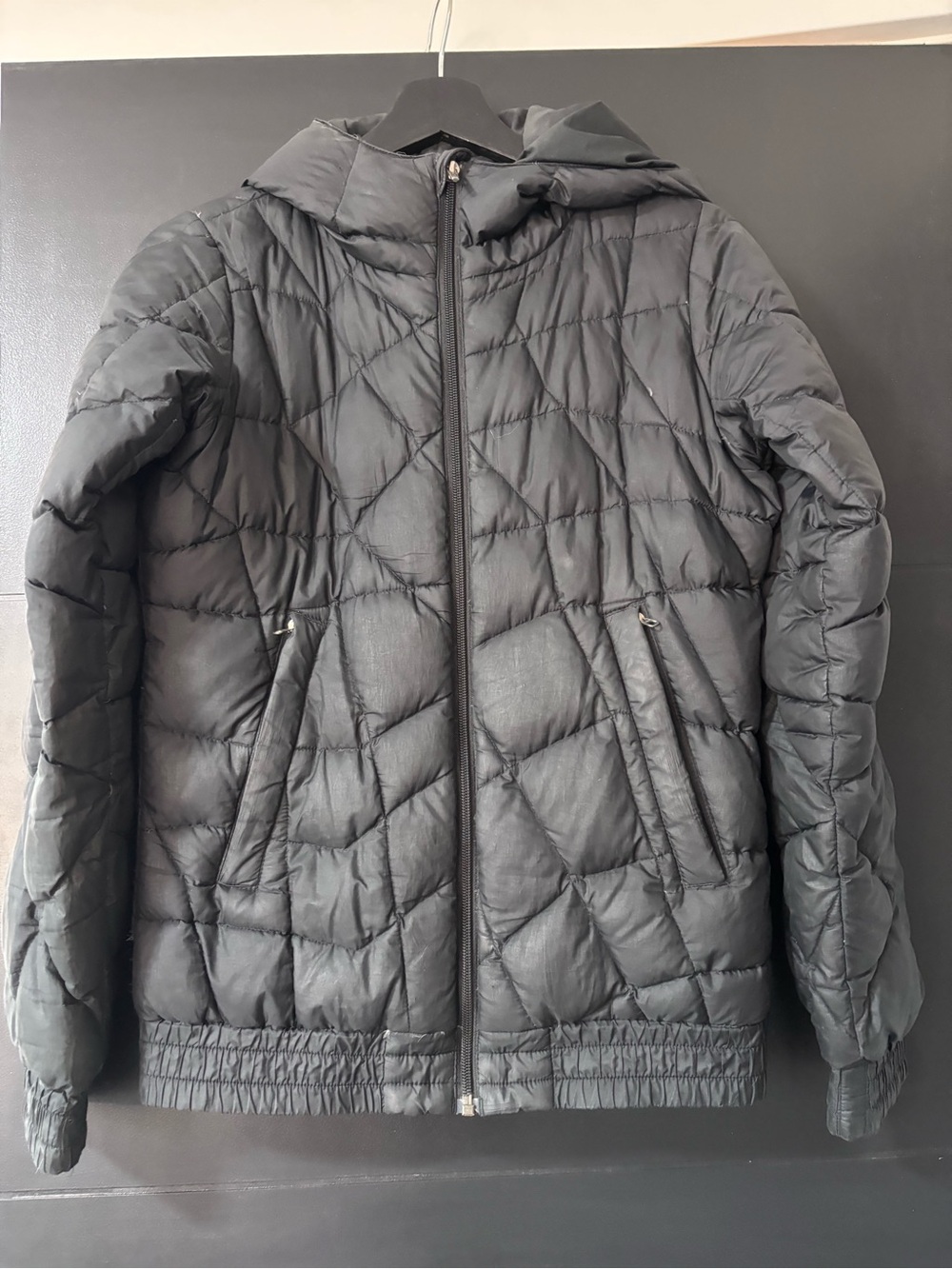 Patagonia Women's Black Quilted Hooded Puffer Jacket
